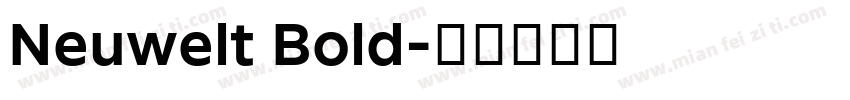 Neuwelt Bold字体转换